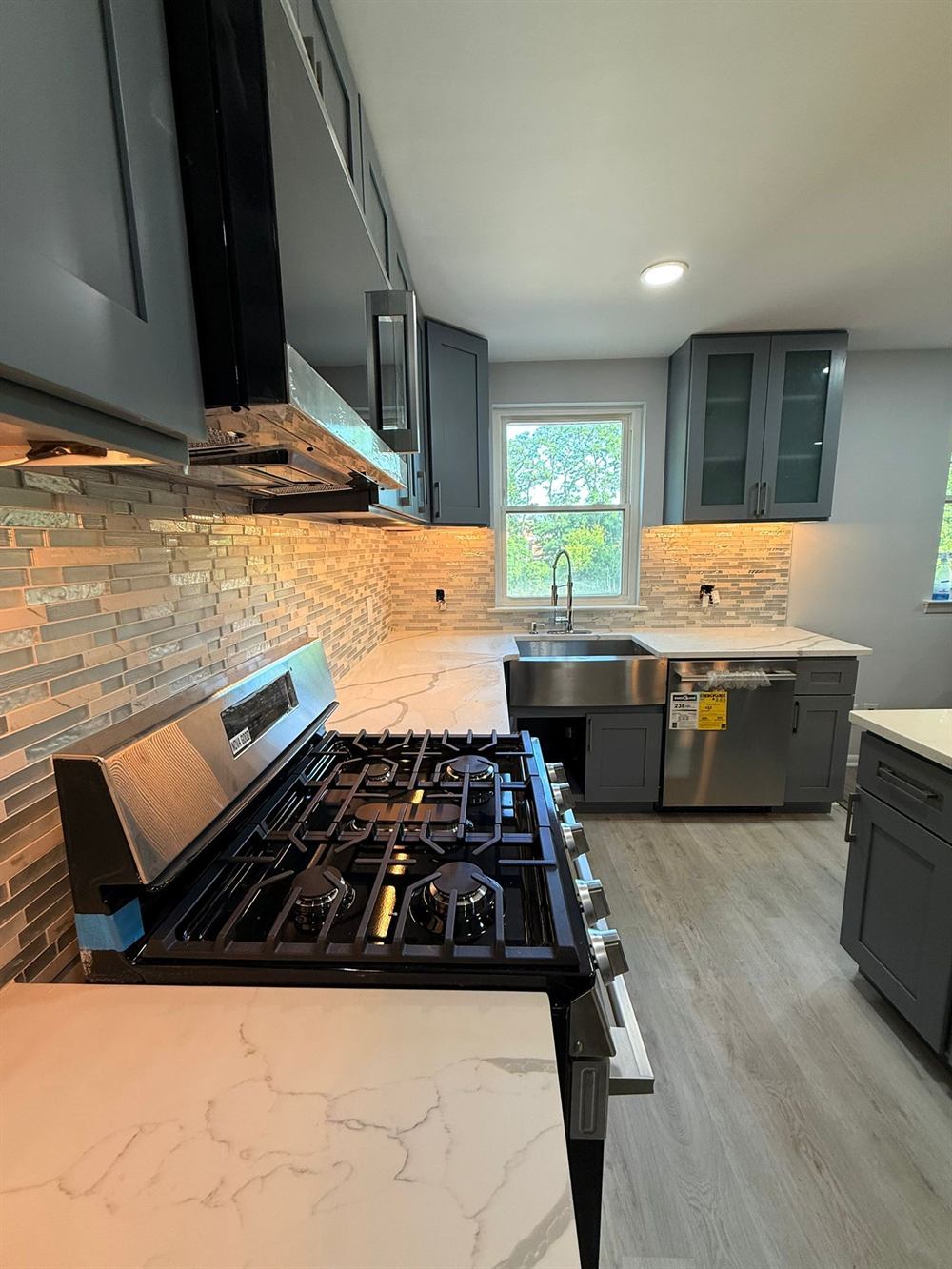 custom kitchen cabinetry installation during renovation project timeline